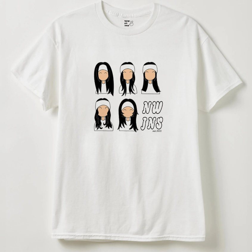 Newjeans Supernatural MV Cartoon เสื้อ Unisex Newjeans Supernatural Graphic Tee