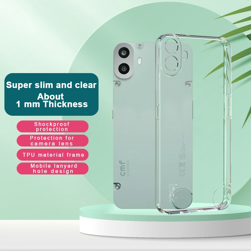 Imak Nothing CMF Phone 1 5G TPU ซิลิโคนฝาหลัง Soft Jelly เคสโทรศัพท์กันกระแทกเคสใส Protective Case