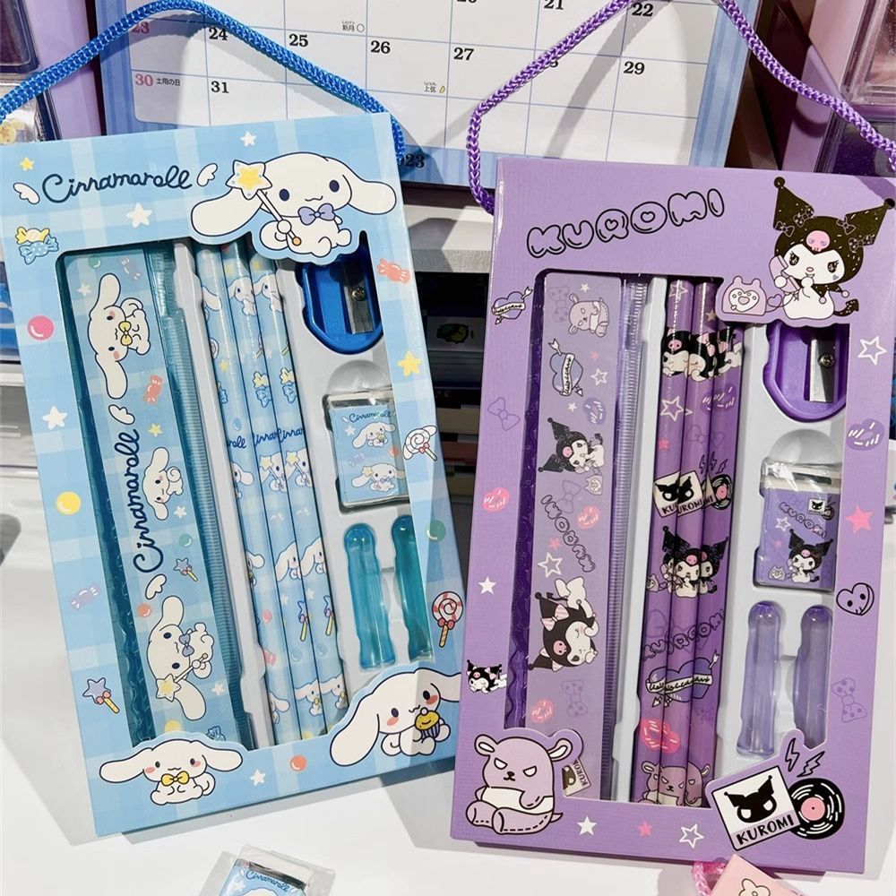 SANRIO ซานริโอ,ชุดเครื่องเขียน,เครื่องเขียนนักเรียน,ชุดดินสอไม้บรรทัด,ของขวัญนักเรียน,ของขวัญเด็ก