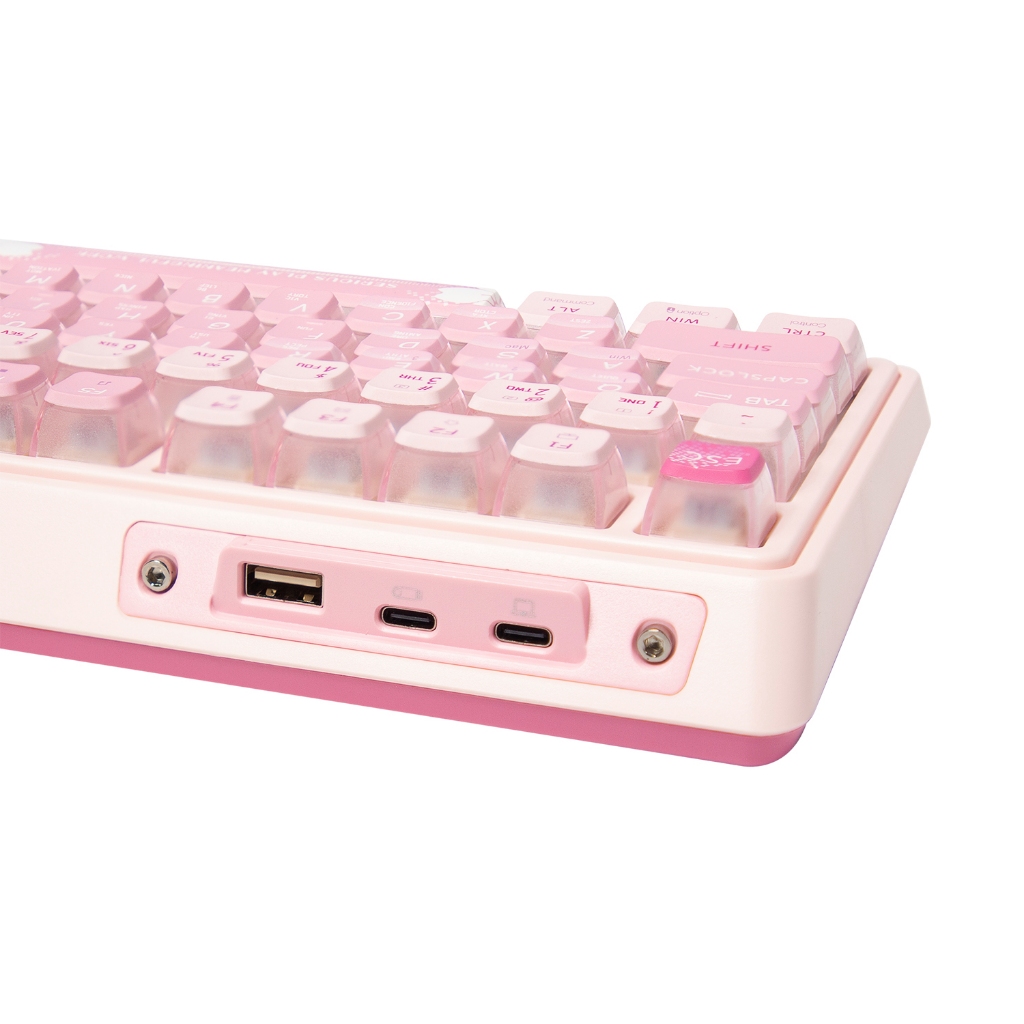 Kzzi Kezhi K75 Pro+ ไร้สายสามโหมดคีย์บอร์ดปะเก็นเกม RGB ผงทอง Fast Silver Flame 80% คีย์บอร์ด