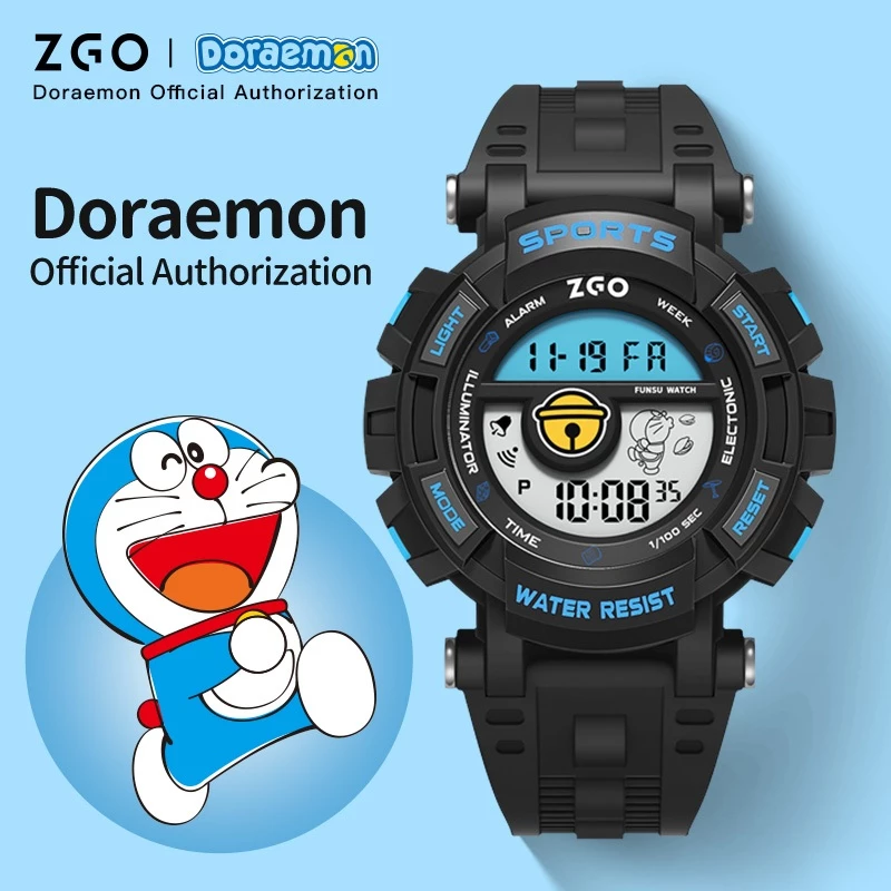 【ลิขสิทธิ์แท้】ZGO x นาฬิกาโดเรม่อน นาฬิกาเด็ก กันน้ำได้ 100% นาฬิกาปลุก ของขวัญวันเกิด 8905