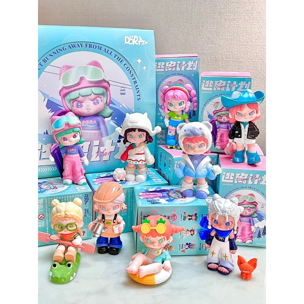 [ของแท้]TNT SPACE DORA V4 DORA Escape Plan Series BLIND BOX art toy กล่องสุ่ม