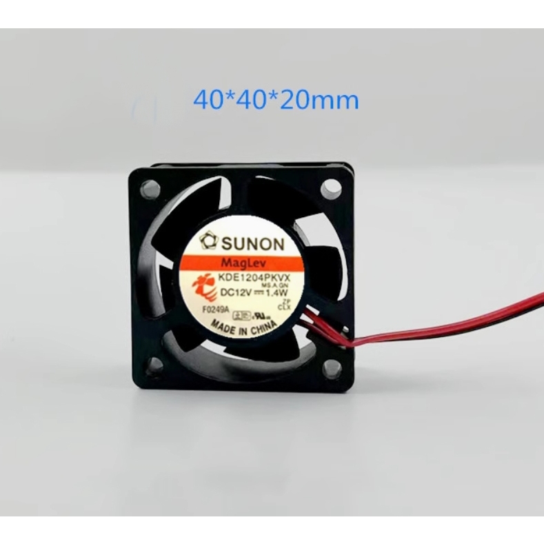 SUNON KDE1204PKVX 4020 12V 1.4W พัดลมสวิตช์ พัดลมพลังงาน