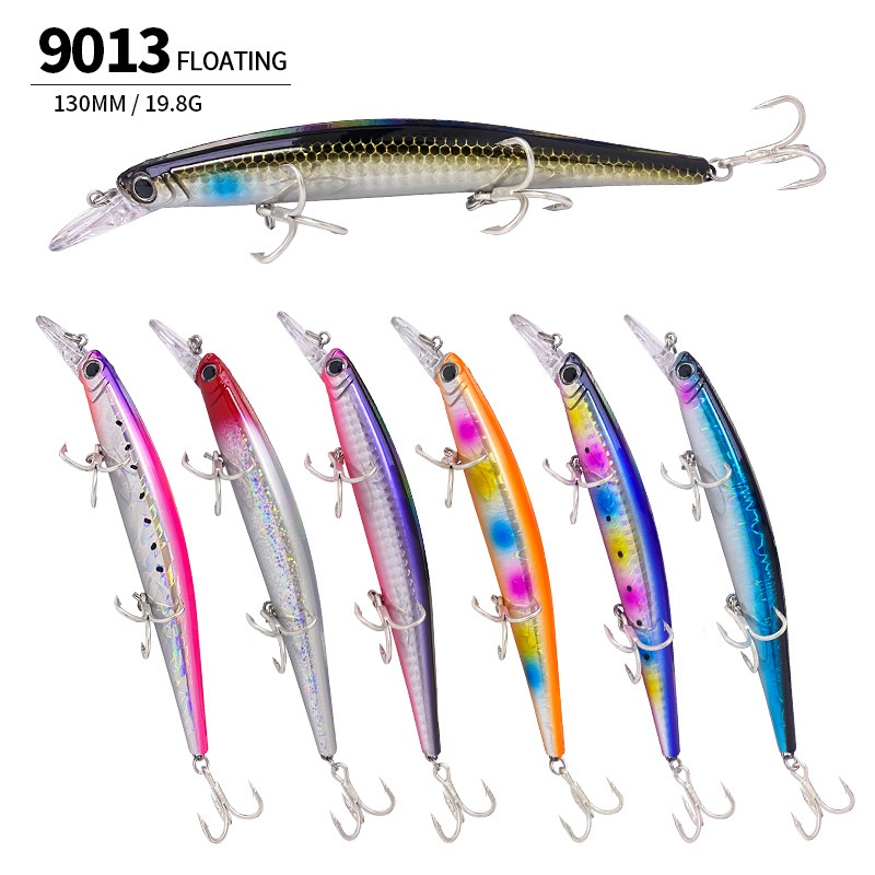 130 มม. 19. 19.8 กรัม เหยื่อตกปลา Minnow Fishing Lure Swimbait