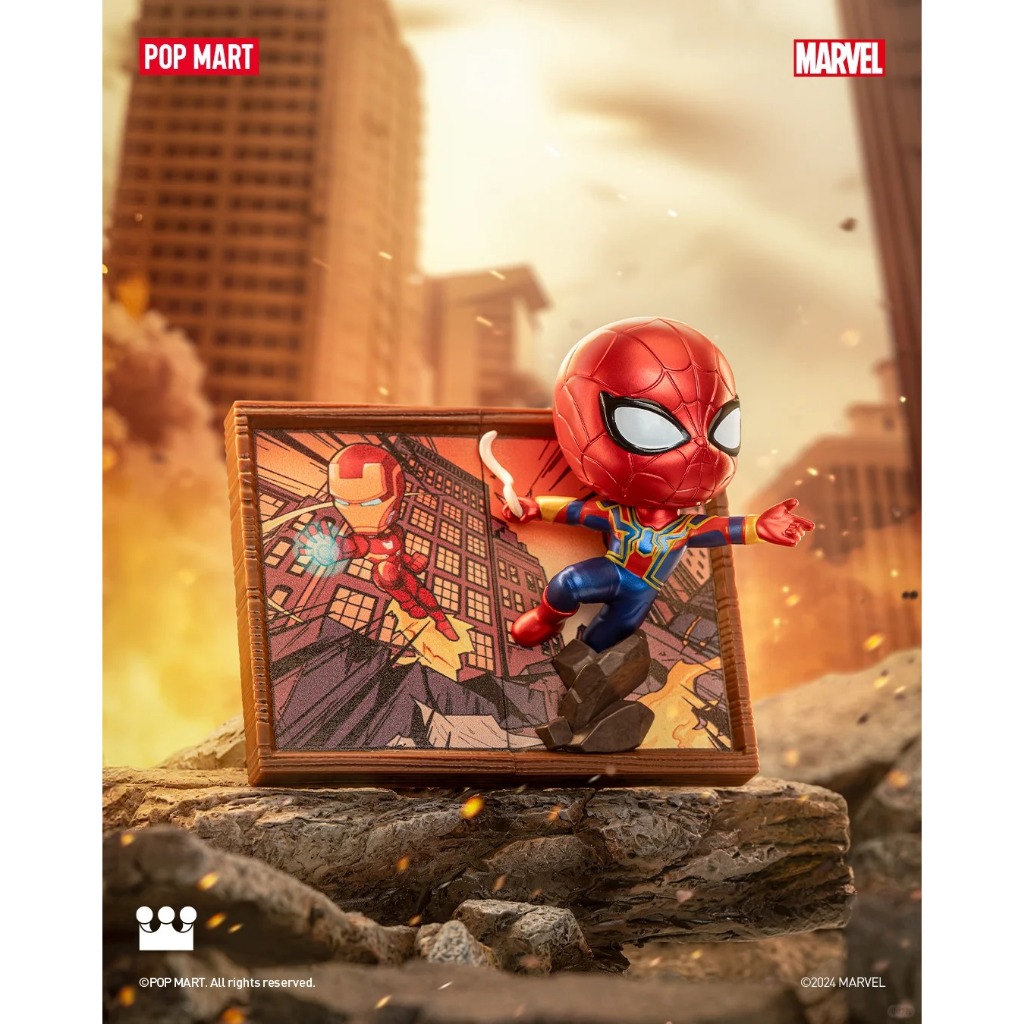 [ของแท้]POPMART MARVEL PHOTO FRAME Series BLIND BOXกล่องสุ่ม popmart art toy กล่องสุ่ม