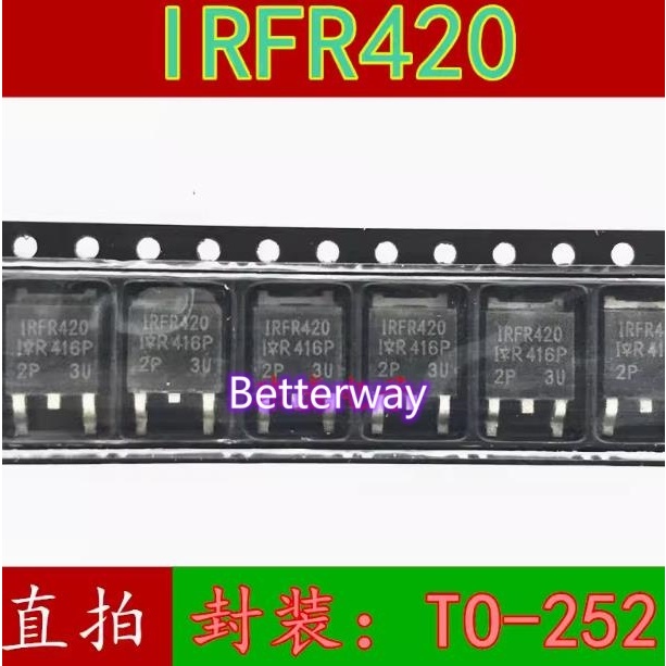 10 ชิ้น IRFR420 FR420 TO-252 ใหม่