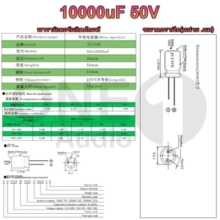 OneAudio 1 ชิ้น คาปา 35v 50v 63v 4700uf 10000uf คาปาซิเตอร์ 35v C คาปาแอมป์จิ๋ว คาปา 50v 63v 10000uf คาปาโมแอมจิ๋ว C ช