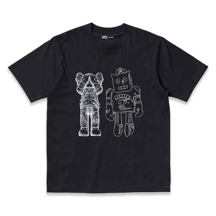 Uniqlo UT X KAWS Street เสื้อยืดแขนสั้นคอกลม Unisex