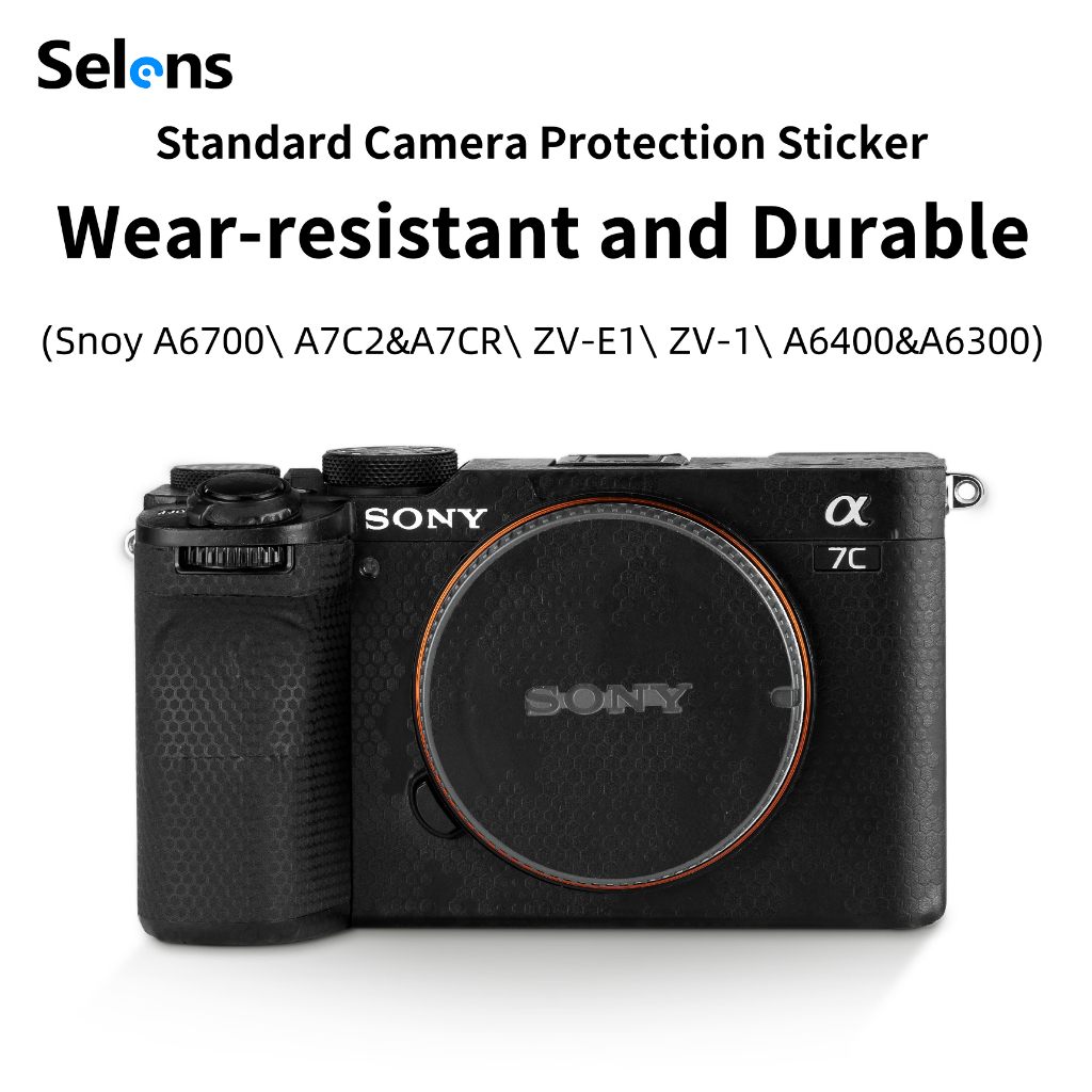 Selens สติกเกอร์ป้องกันกล้องสําหรับ Sony ZV-1\ ZV-E1\ A6700\ A6400\ A7C2 กล้อง 3M Residual ฟรีตกแต่ง
