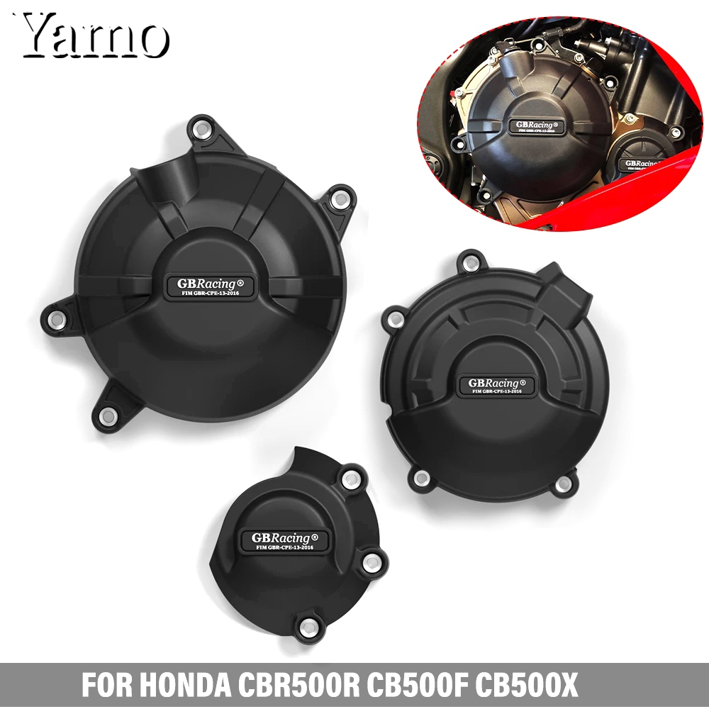 สําหรับ Honda CBR500R CB500F CB500X 2019-2025 เครื่องยนต์ฤดูใบไม้ร่วงฝาครอบป้องกัน GB Racing ฝาครอบด