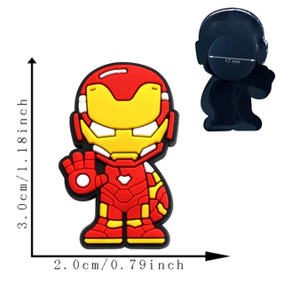 Marvel Shoe Charms ของตกแต่งการ์ตูน อุปกรณ์ PVC 55 สไตล์พร้อมปุ่ม