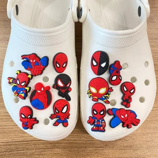 Marvel Shoe Charms ของตกแต่งการ์ตูน อุปกรณ์ PVC 55 สไตล์พร้อมปุ่ม