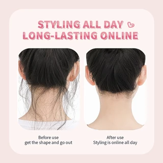 สปอตสปอตสปอต#Hair Wax Stick Smooth Back Hair Brush Set 4 ชิ้น Pomade Stick จัดแต่งทรงผมติดทนนาน Wax Stick พร้อมหวีจัดแต่งทรงผมสําหรับผมและวิกผม Flyaways Frizzy Wigs