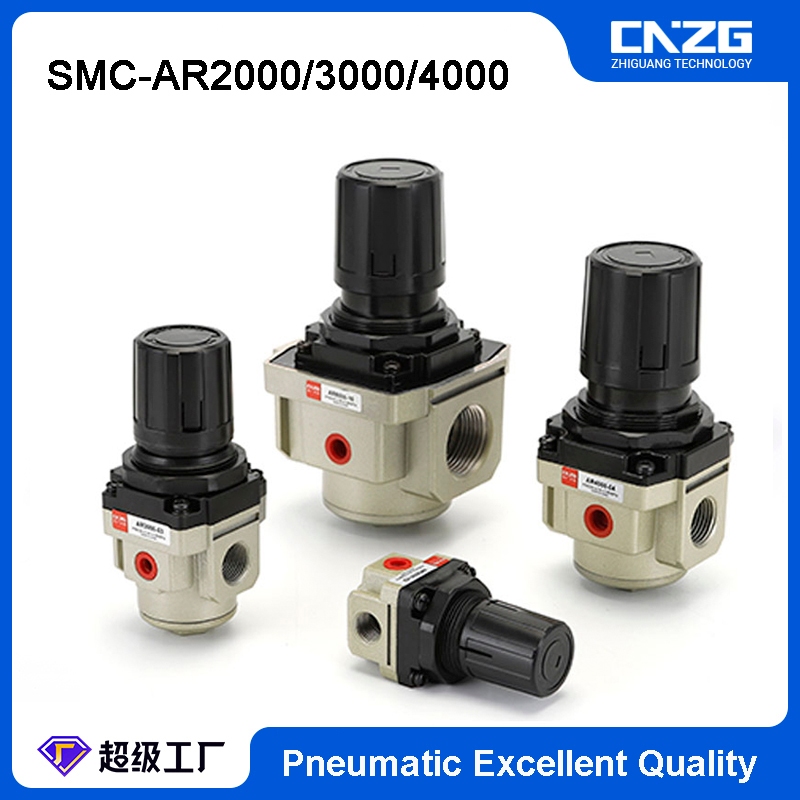 Smc ประเภท Regulating Valve Air Commpressor Regulator Pneumatic Pressure Regulator AR2000/3000/4000/