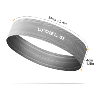 WRELS คุณค่า ที่คาดผมสําหรับเล่นกีฬา มี 5 สีให้เลือก ไกด์กันเหงื่อแบบซิลิโคนในตัวใช้สําหรับกีฬากลางแจ้ง วิ่ง ฟิตเนส