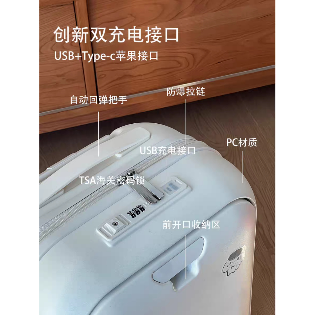 กระเป๋าเดินทางมัลติฟังก์ชั่นขนาด 20 นิ้วซิปด้านหน้าเคสคอมพิวเตอร์ 24 นิ้วอลูมิเนียมทั้งหมดรถเข็นกระเป๋าเดินทางขนาดเล็กสดฟองกล่อง 18 นิ้วกรณีเคร