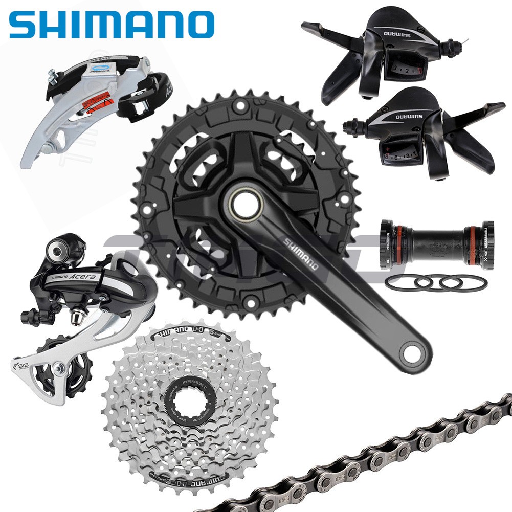 Shimano Acera MTB Bike 38 Speed Groupset FC-MT210 Crankset BB-MT501 Bottom Bracket FD-M360 RD-M360 ด