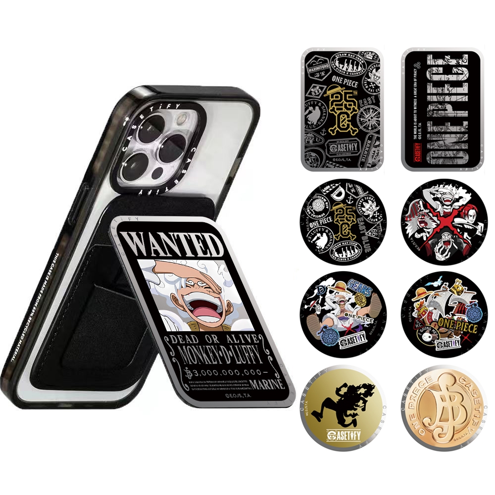 One Piece 25th Anniversary Casetify เคสโทรศัพท์มือถือแม่เหล็กแท็บเล็ตโทรศัพท์มือถือแบบพับได้ Anti-drop PC Bracket