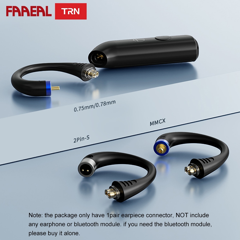 Faaeal TRN BT20 Pro หูฟังตัวเชื่อมต่อ 0.75/0.78/2Pin S/MMCX หูฟังไร้สายบลูทูธอุปกรณ์เสริมสําหรับ BT2