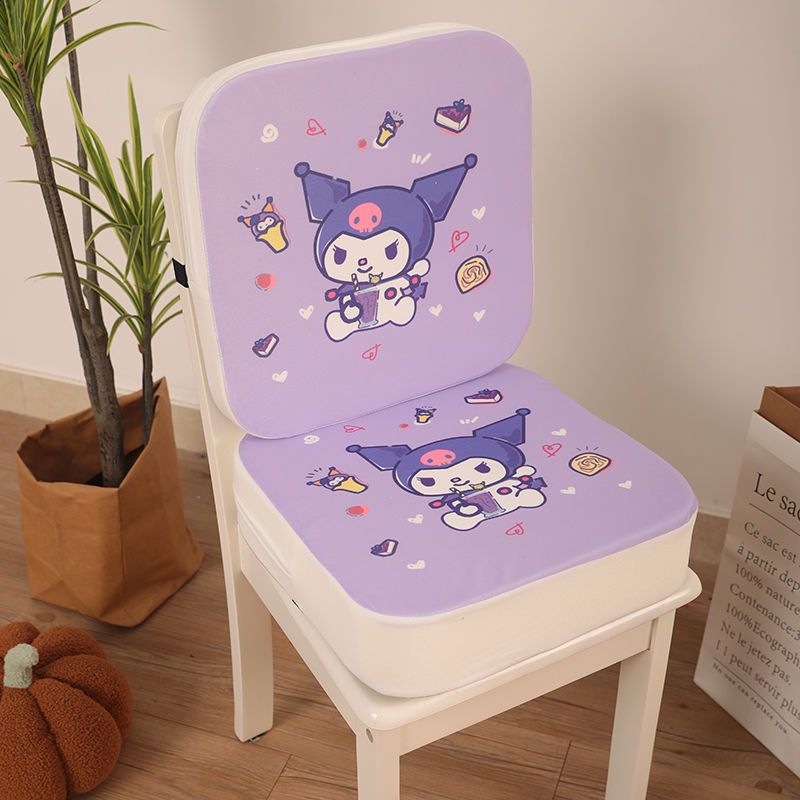 Kuromi Cinnamoroll Sanrio Kids Chair Seat Booster Cushion Pad สําหรับ Dinning และ Study ราคา ถูกที่สุด ดีลบีเคเค