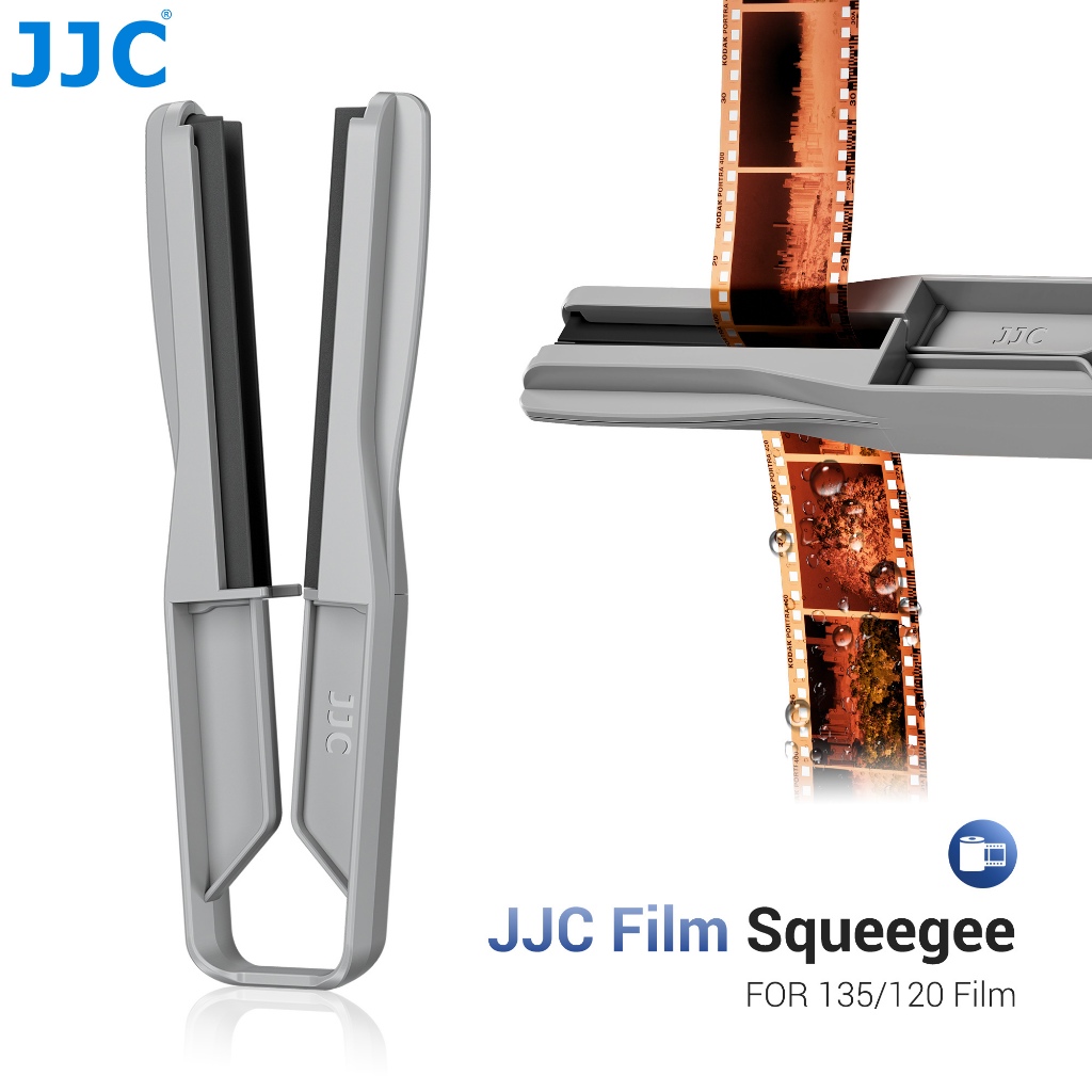 JJC Film Squeegee Film Wiper ฟิล์มปาดน้ําฟิล์มสําหรับ 135 35mm 120 ฟิล์ม Darkroom พัฒนาเครื่องมือลบอุปกรณ์เสริมน้ํา