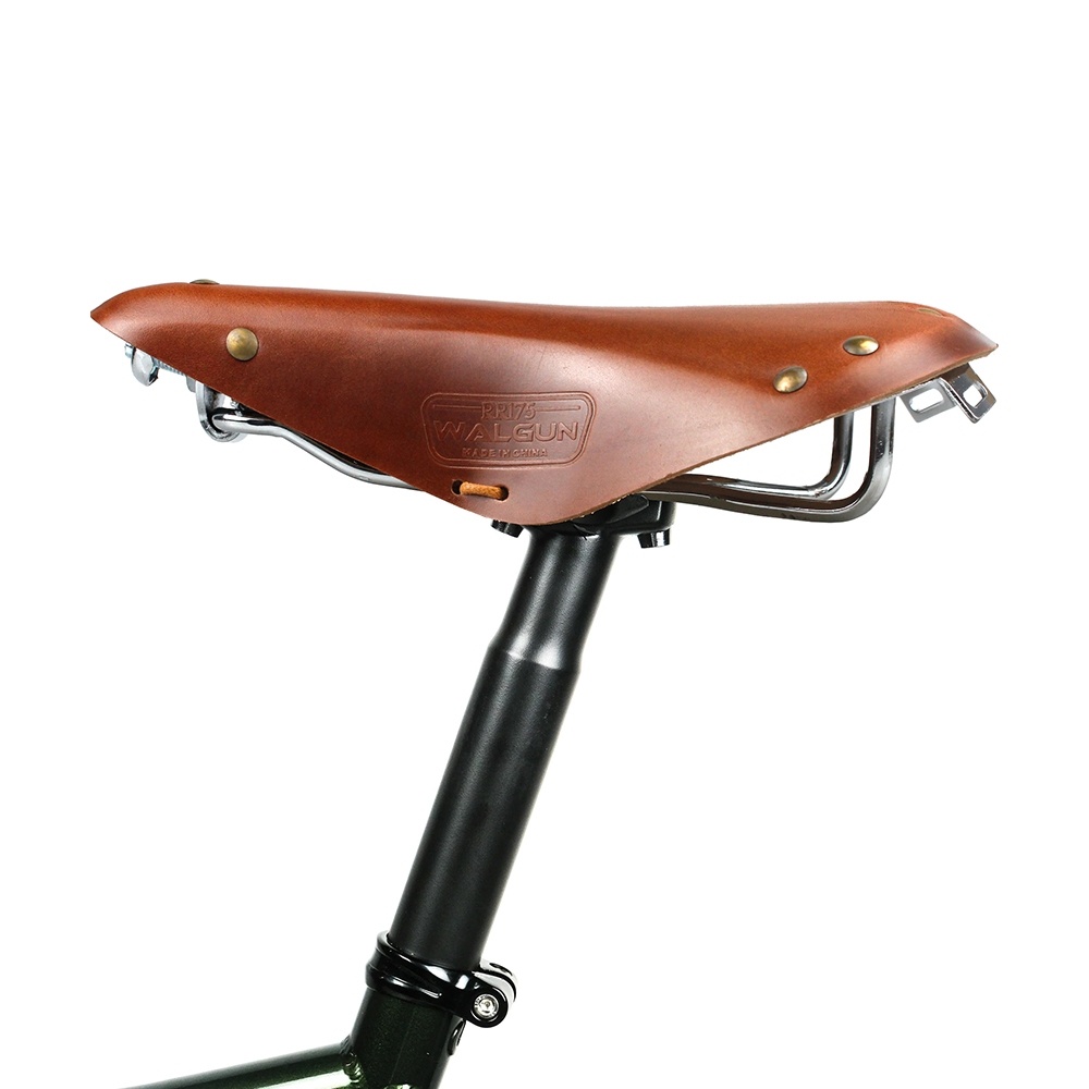 Walgun RR175 Retro อานจักรยานหนังนุ่มอานจักรยานผู้หญิงผู้ชายสําหรับ vintage handmade city commuter ไฟฟ้า e-bikes ชิ้นส่วน