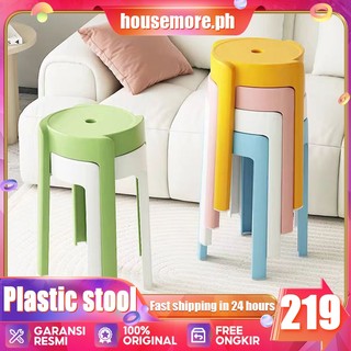 Plastic stools household high Chair Nordic round stool cyclone stool  Dining Chair Stackable