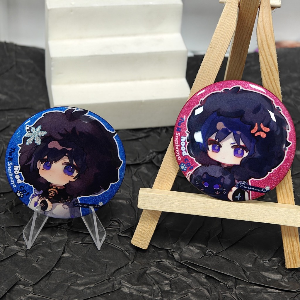 Genshin Impact Scaramouche Wanderer น่ารัก Badge อะนิเมะเข็มกลัดคอสเพลย์ Pins เครื่องประดับแฟชั่นของขวัญ