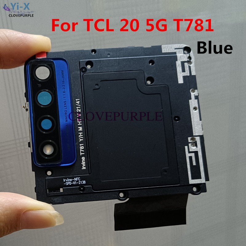 เลนส์กล้องด้านหลัง พร้อมกรอบครอบ แบบเปลี่ยน สําหรับ TCL 20 5G T781 T781 T781K T781H