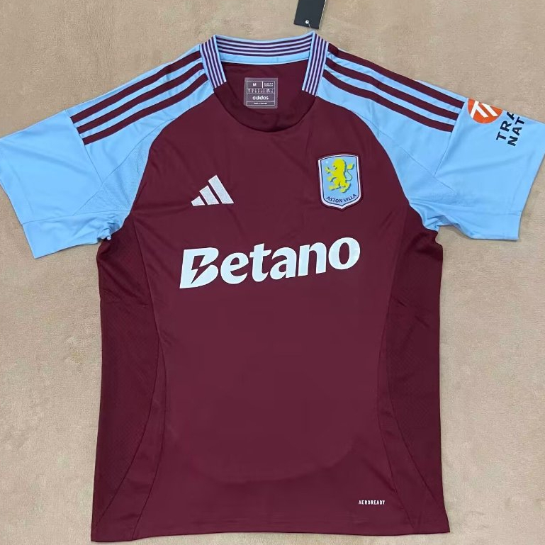 ASTON Villa shirt 2024-25 ASTON Villa Home shirt เสื้อฟุตบอล