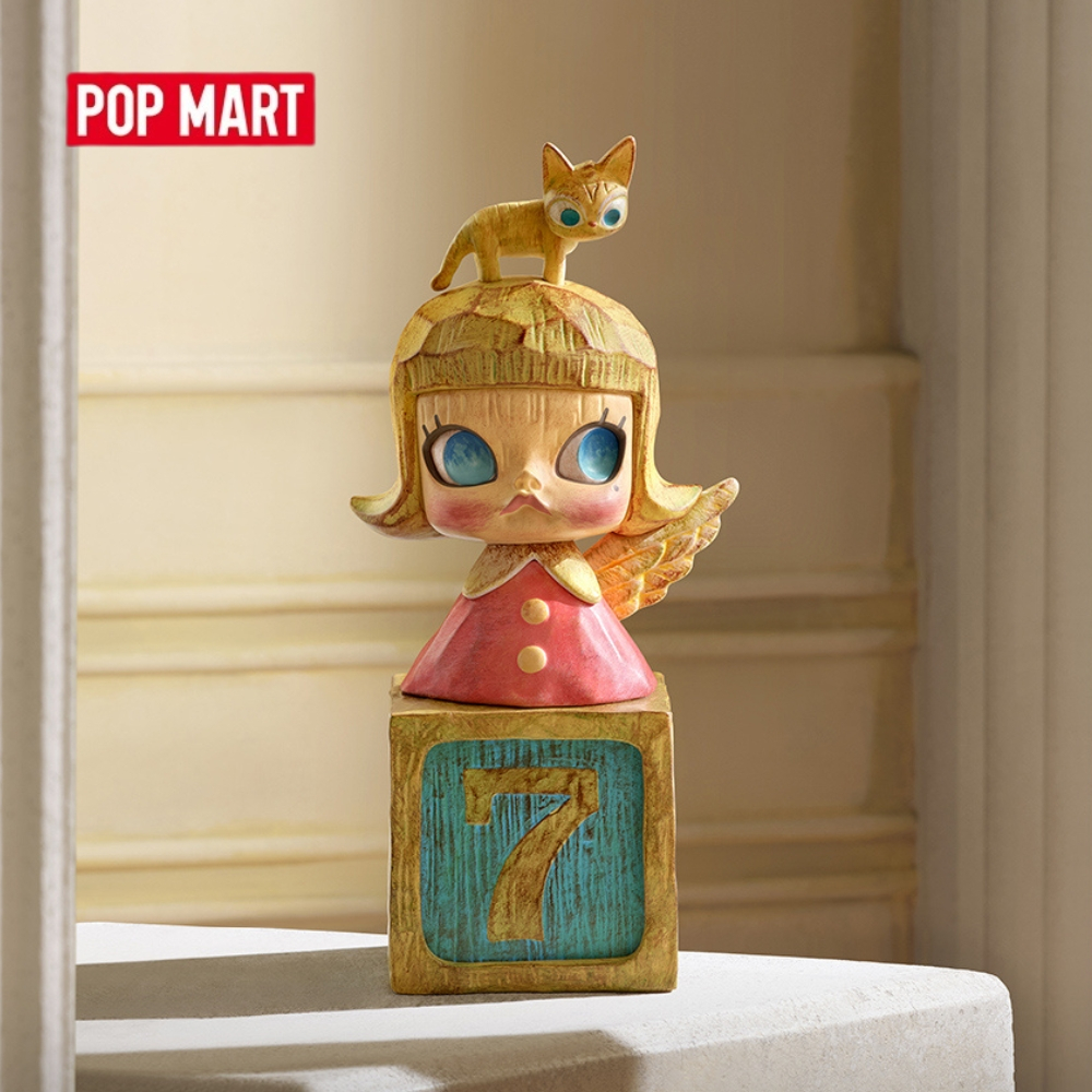 POPMART Molly ARTLINE Anniversary Statues Classical Retro MOLLY 2 Series รูป Mystery Box ของเล่นของขวัญ