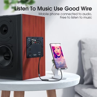 Essager สาย RCA 3.5 มม.แจ็ค 2 สายสัญญาณเสียง RCA Aux 3.5 มม.ชาย 2RCA อะแดปเตอร์ Splitter สําหรับกล่องทีวีโฮมเธียเตอร์ลําโพงลวด