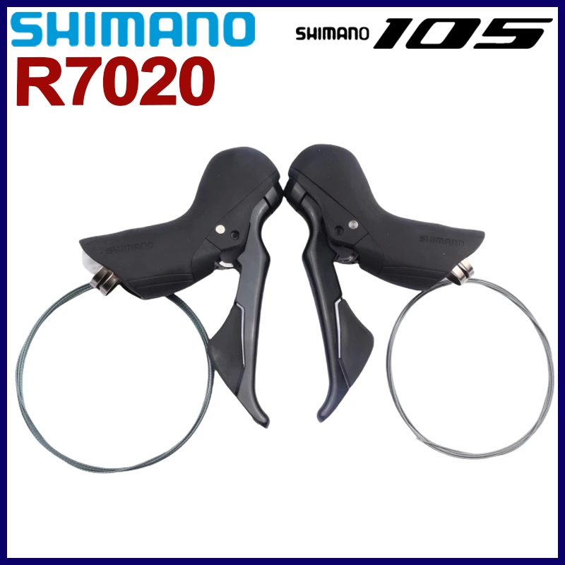 Shimano 105 R7020 Shifter 11Speed Shifter ซ้ายขวา 2Speed ดิสก์เบรกไฮดรอลิกจักรยานเสือหมอบ Shifter 2X