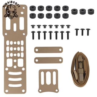 Sinairsoft อุปกรณ์เสริมขยายกลางแจ้ง Modular Quick Draw Sleeve Adapter Multi Angle Hole ตําแหน่งปรับ QLS Quick แยกเข็มขัดแผ่น