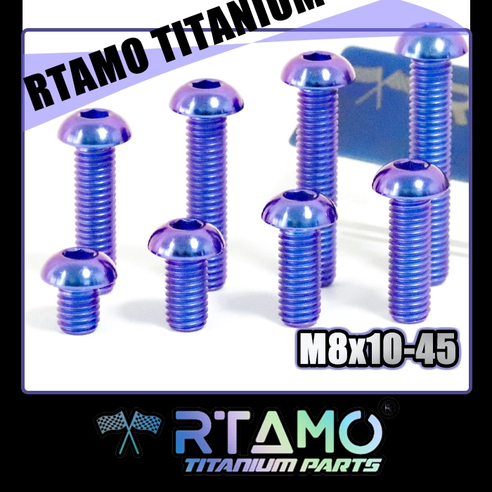RTAMO ไทเทเนียม Gr5 14D ปั้มเดิม Brembo M8 (#12) x10-45L Caliper Bolt Brembo 4 Pot Original