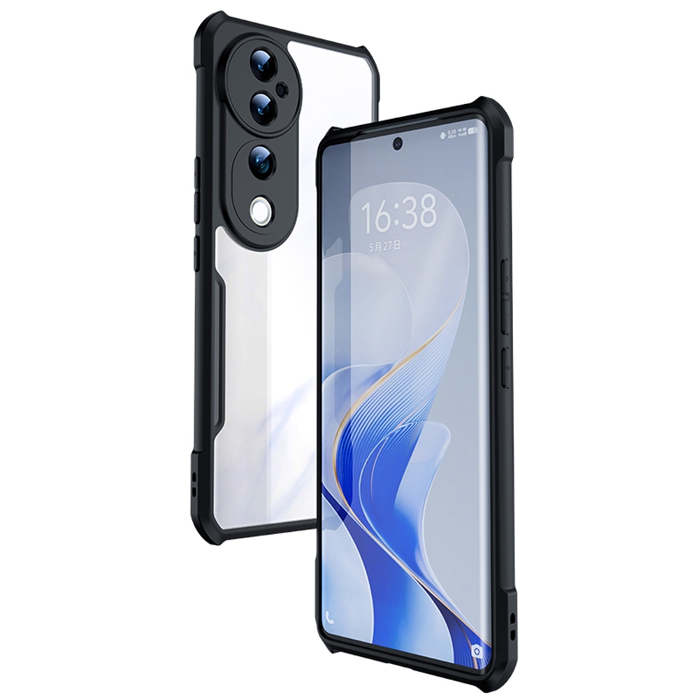 Vivo V40/V40 Pro Xundd Case ถุงลมนิรภัยโปร่งใสกันกระแทกลายนิ้วมือเคสป้องกันฝาครอบโทรศัพท์