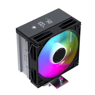 Jungle Leopard AF400S / AF401-DGT / KF401-DGT Digital CPU Cooler อุณหภูมิดิจิตอลสีดํา/สีขาว 10 ซม.120 มม.พัดลม CPU สําหรับ Intel LGA1155 LGA1200 LGA1700 AMD AM5 AM4