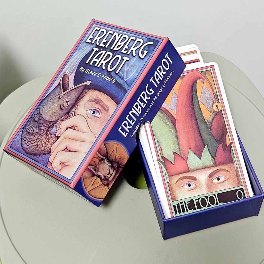 12x7 ซม. 78 ชิ้น Erenberg Tarot Classic Deck Card เกมคู่มืออิเล็กทรอนิกส์