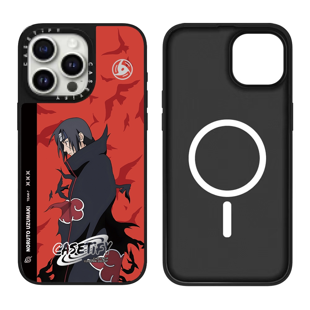 การ์ตูน NARUTO สําหรับ iPhone 17Promax 17 ฝาครอบโทรศัพท์รองรับไร้สายชาร์จ iPhone 16Pro 13 กระจกกันกระแทก iPhone สําหรับ iPhone 16 15Plus 15 14 12 11