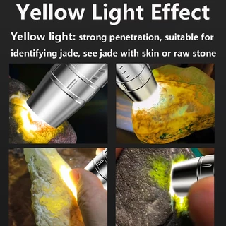 Smilingshark ZYD517 ไฟฉาย led ไฟฉายหยก มืออาชีพ สําหรับการประเมินเครื่องประดับหยก สีเหลือง/สีขาว/สีม่วง Type-C ไฟฉาย สําหรับตรวจสอบธนบัตร และระบุสมบัติ