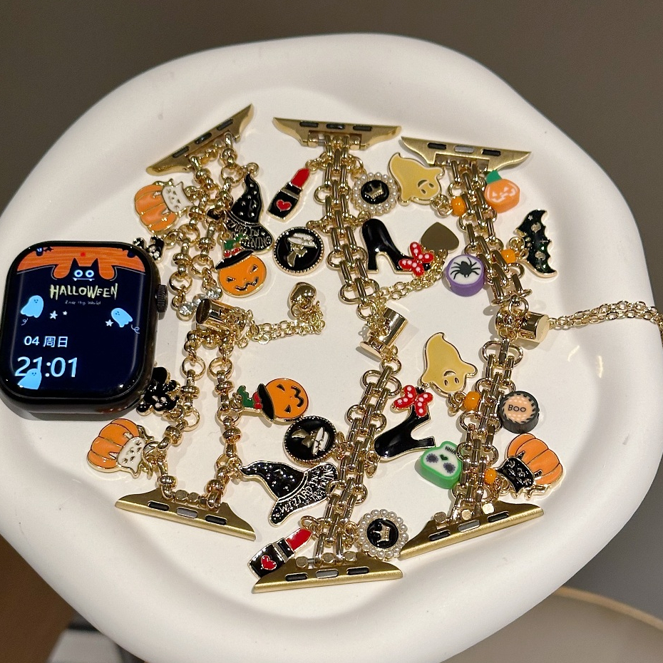 Halloween Style Watch Strap For iWatch Strap Series 10 9 8 7 6 5 4 3 2 1,se , se2,Ultra, Ultra 2 Str