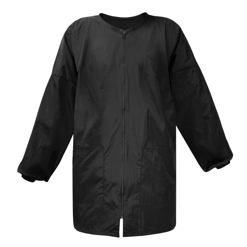 Hairstylists เสื้อผ้าทํางานผู้ชายและผู้หญิงแฟชั่น Overalls ร้านทําผมผม Dye Shops ผ้ากันเปื้อน Perm และย้อมสีเสื้อผ้าทํางานพิเศษกันน้ํา - รูปที่ 7