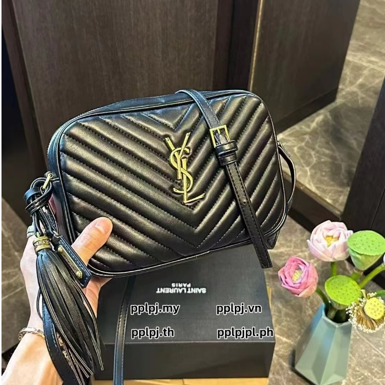 Original Order กระเป๋ากล้อง LOULOU Series Cowhide Chain กระเป๋าแฟชั่น All-Match หญิงกระเป๋าของขวัญกล่อง YS333333-0814