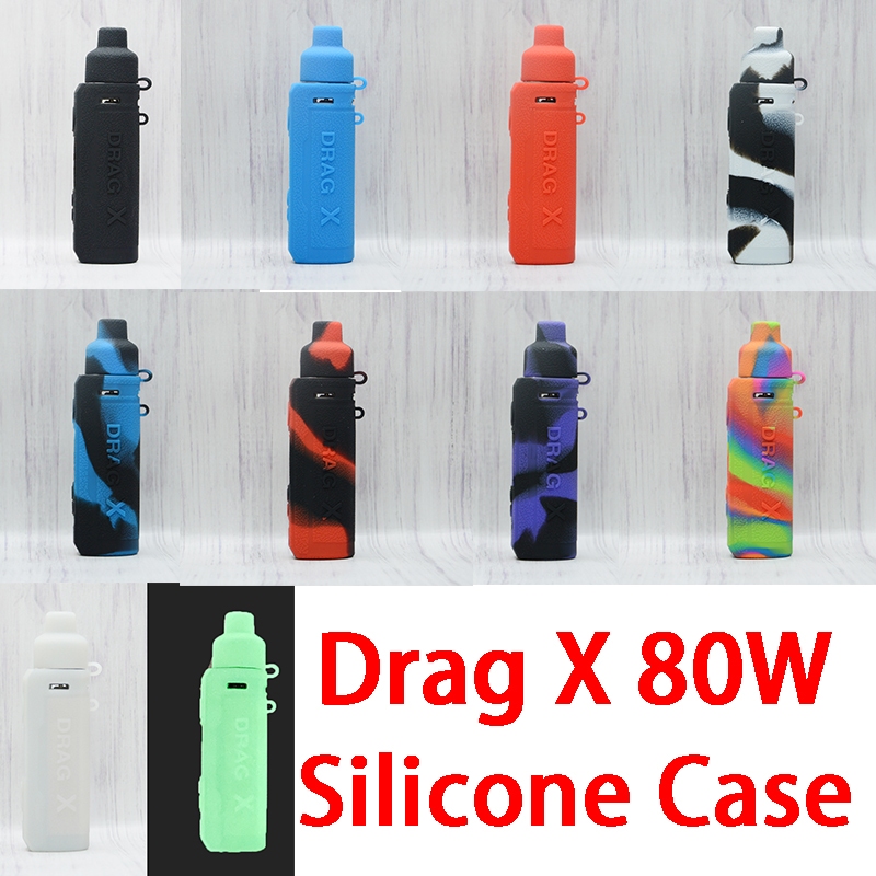 เคสซิลิโคนสําหรับลาก VOOPOO Drag X ป้องกันเนื้อผิวฝาครอบยางนุ่มโล่แขนห่อ