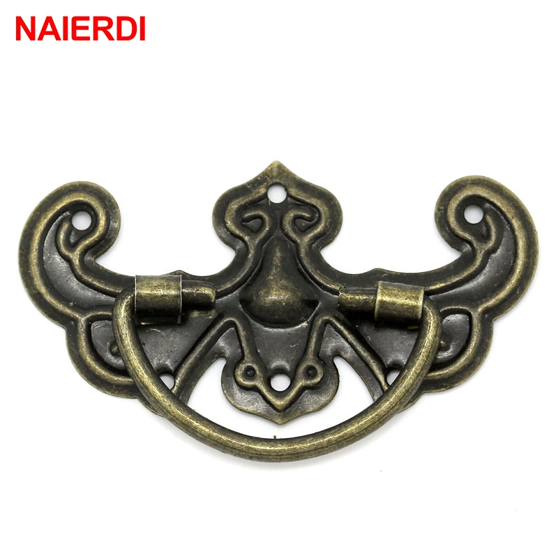 Naierdi 20 ชิ้น Retro Bronze Tone จับลิ้นชักตู้โต๊ะประตูกล่องเครื่องประดับดึงจับตู้เสื้อผ้าลูกบิดสําหรับฮาร์ดแวร์เฟอร์นิเจอร์