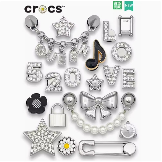 Nbaby ใหม่ crocs jibbitz charm/charm crocs/ jibbitz Set/crocs jibbitz/Birthdayปัจจุบัน