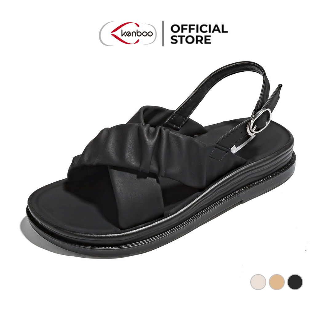 Kenboo รองเท้าผู้หญิงมูลค่าสูงแฟชั่นอินเทรนด์สวมใส่ด้านนอก All-Match Casual Soft Sole Beach รองเท้าผู้หญิง