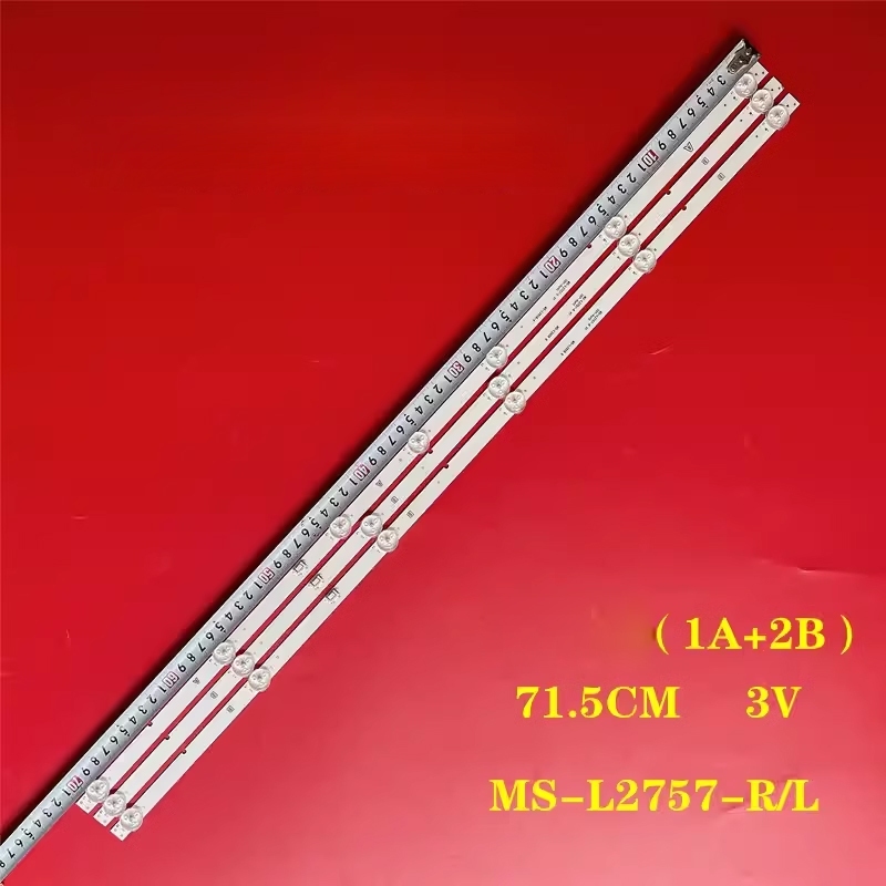 3 ชิ้น/เซ็ต led backlight strip สําหรับ 40TB2000 strip light MS-L2958-L V1 A MS-L2958-R V1 B MS-L2757-R