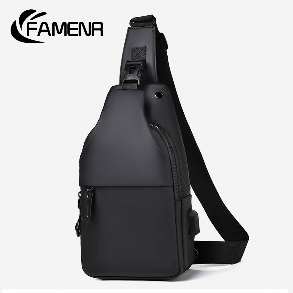 FAMENR【พร้อมส่ง】กระเป๋าชาย กระเป๋าคาดอกผู้ชาย กระเป๋าคาดอกผู้ชายแฟชั่นสุดเท่ช่องเยอะ
