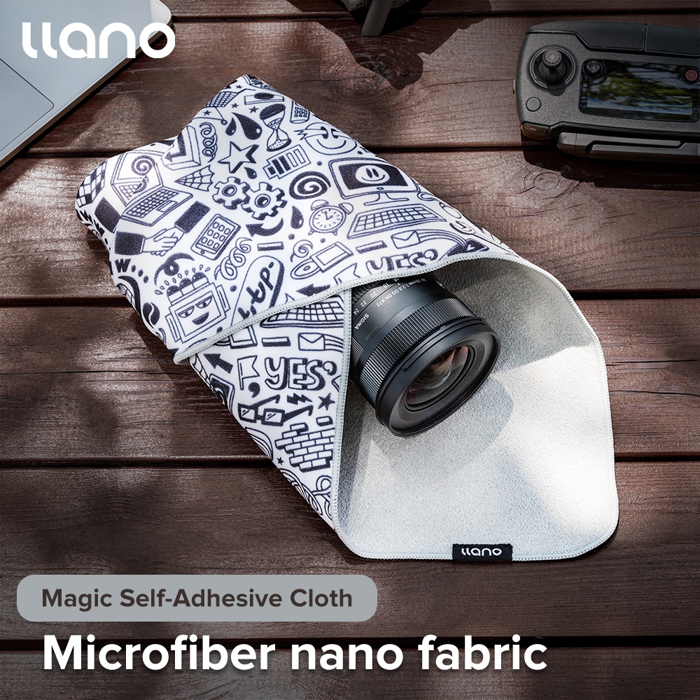 Llano Protective Magic Self-Adhesive Cloth Protective Wrap Lens Camera Wrap Soft Firm Thicken for Tech Device Storage
